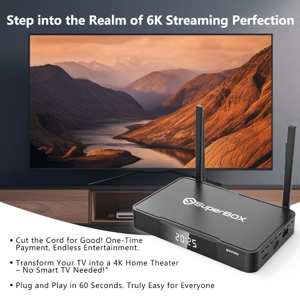 SuperBox S7 Pro 6K Ultra HD Authorized Distributor Same Day Shipping FedEx 2Day
