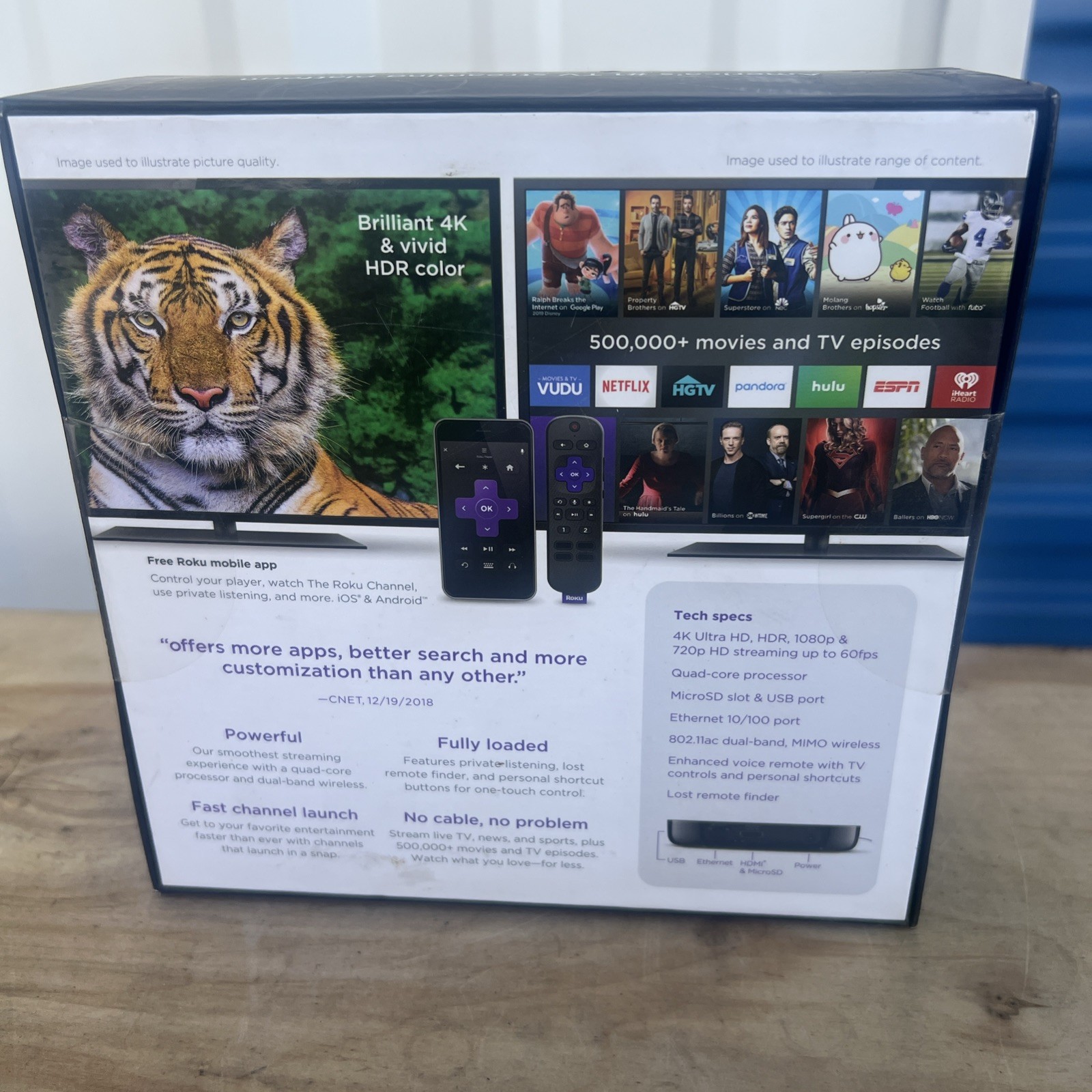 Roku Ultra|Streaming Media Player 4K/HD/HDR with JBL Headphones 4670R– 2019