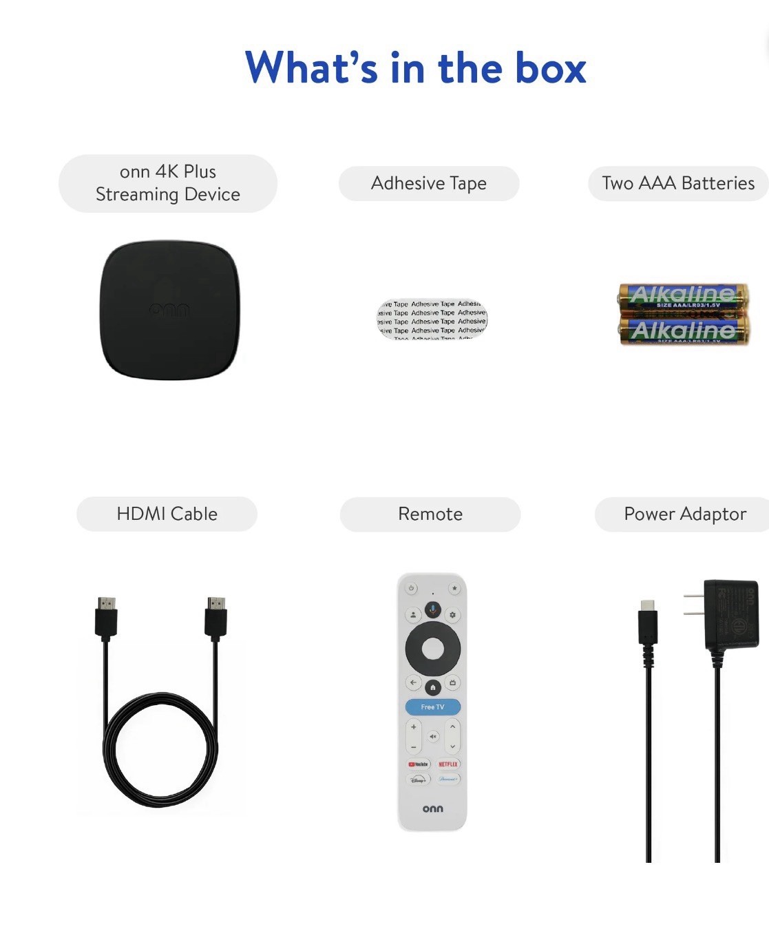 ONN 4K PLUS STREAMING BOX – GOOGLE TV – ULTRA FAST – 16GB Storage – 2 GB Ram