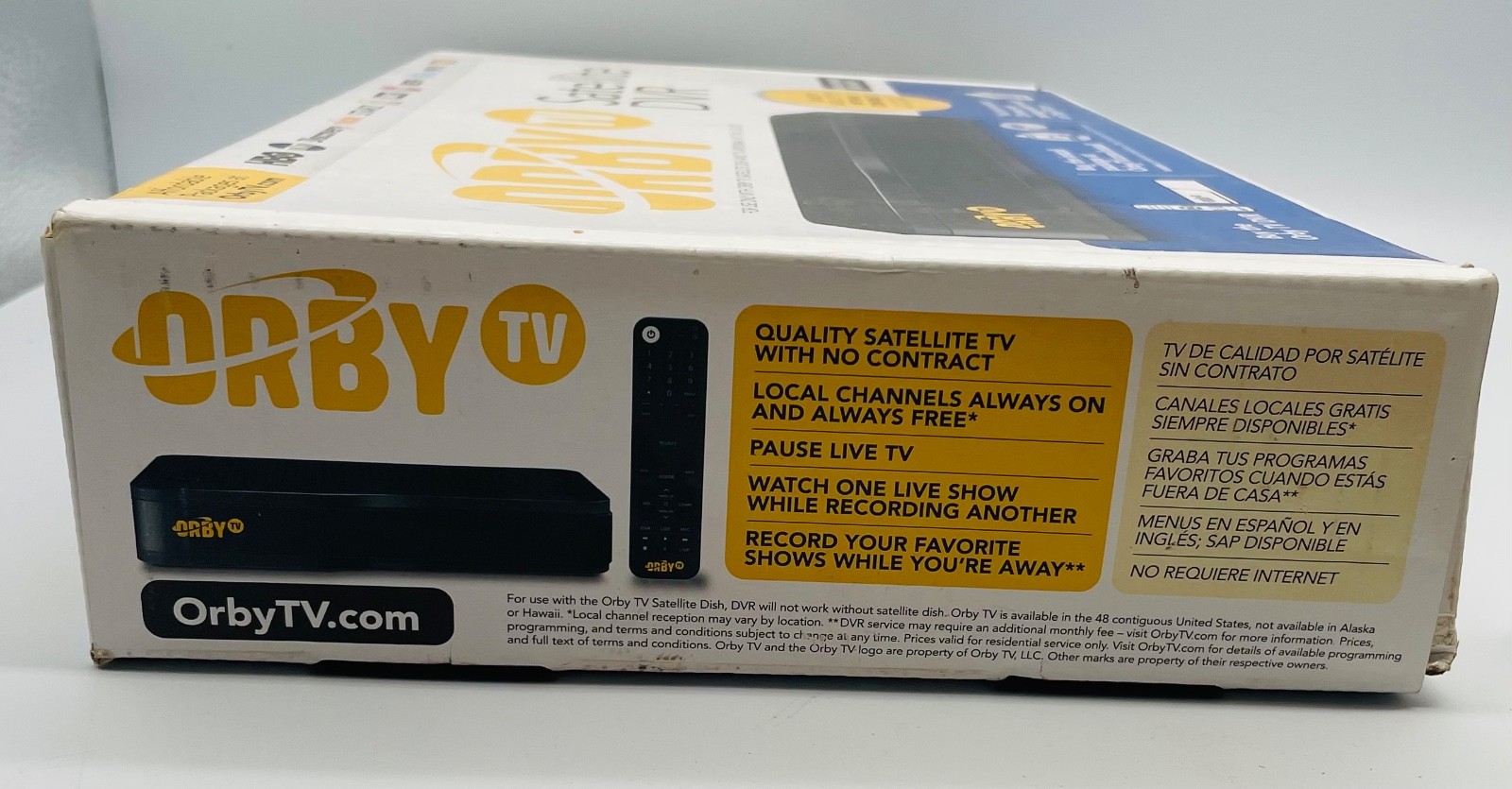 NEW Orby TV Satellite DVR Receiver KSTB2047