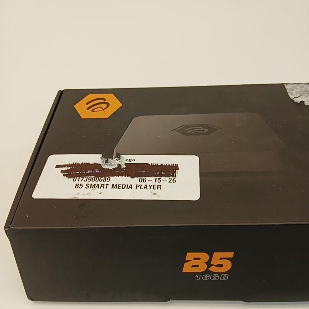BuzzTV B5 Smart Media Player Box 16GB Streaming TV Media Device Black