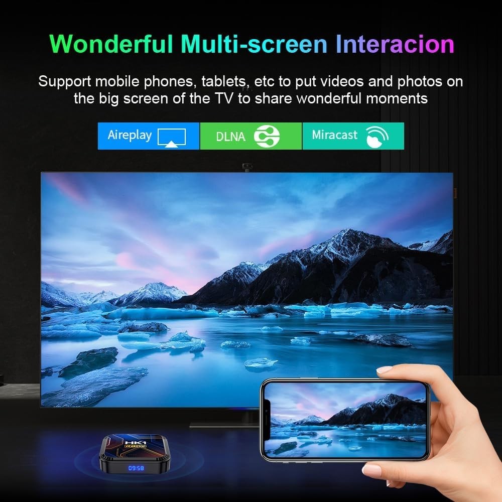 Ultra HD 8K Android 13.0 TV Box with 4GB RAM, 32GB Storage, Remote Included