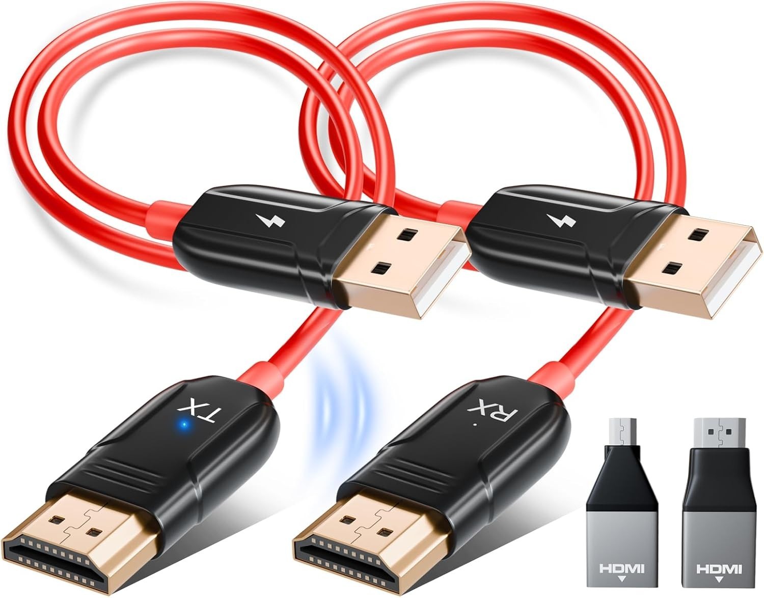 Wireless HDMI Transmitter and Receiver, 4K Decode 1080P60Hz Ultra HD Video Ou…