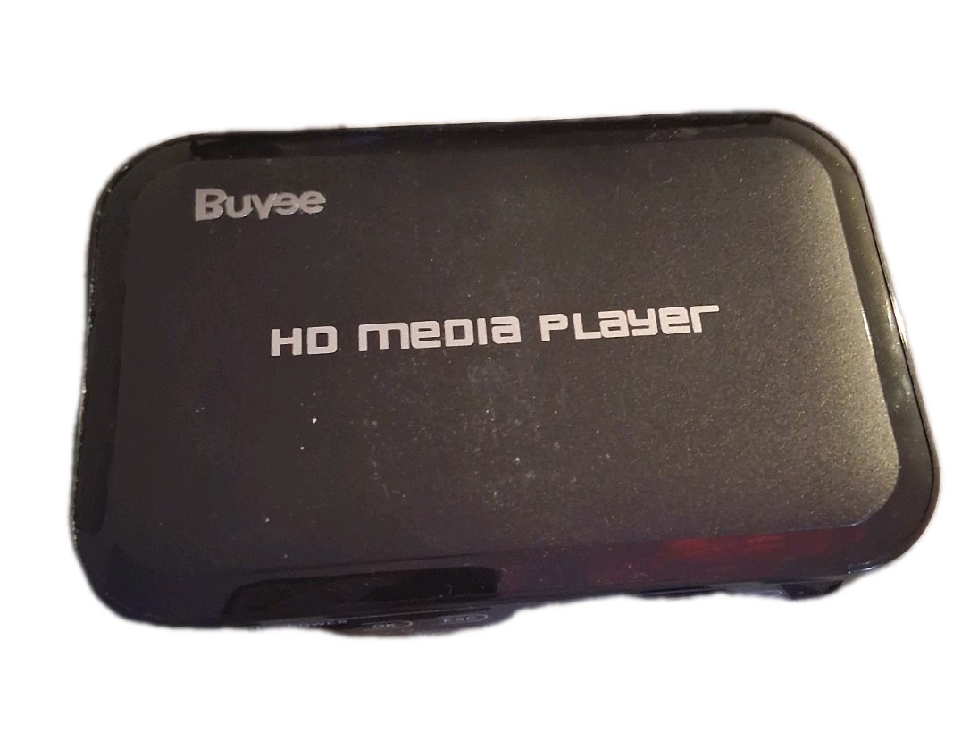 Buvee HD Media Player Box 1080p HDMI VGA USB 2.0 SD/MMC Slot Black