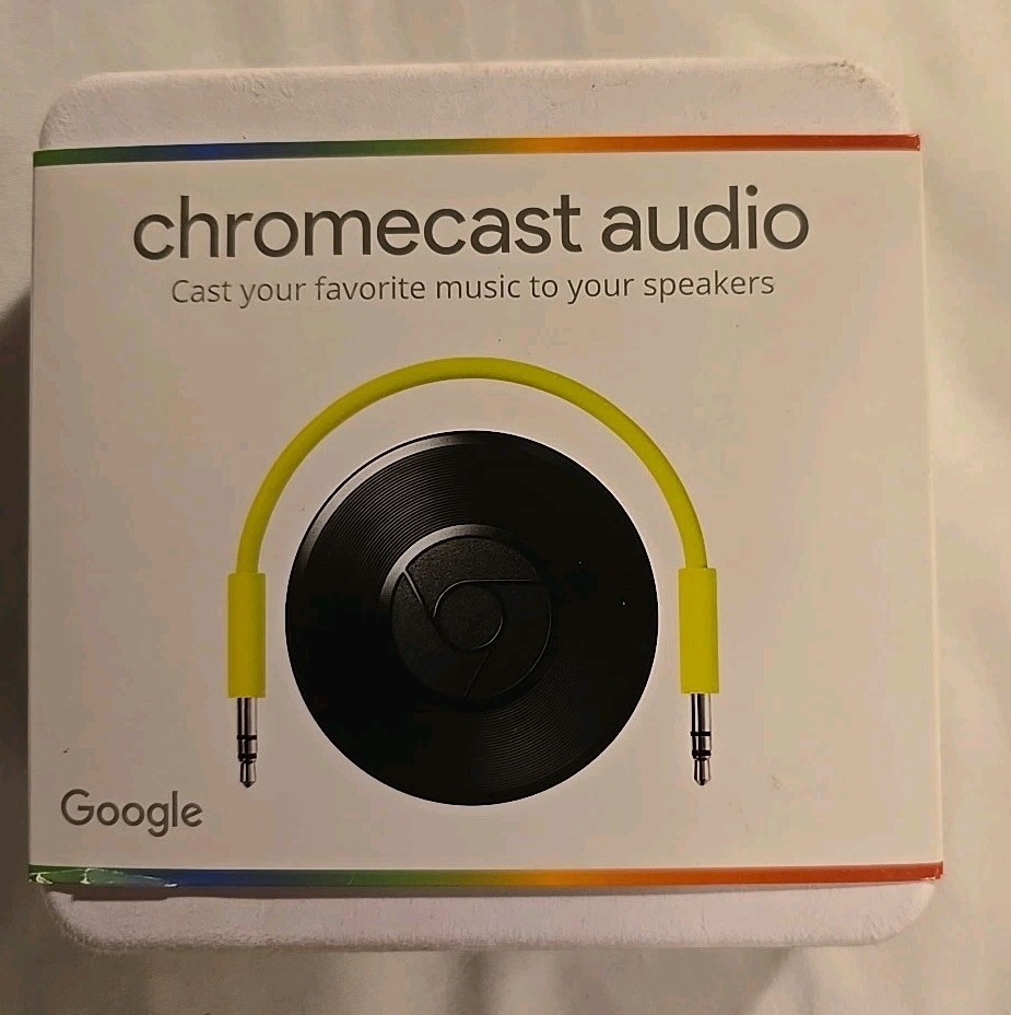 Google Chromecast Audio Media Streamer – Black New & Sealed