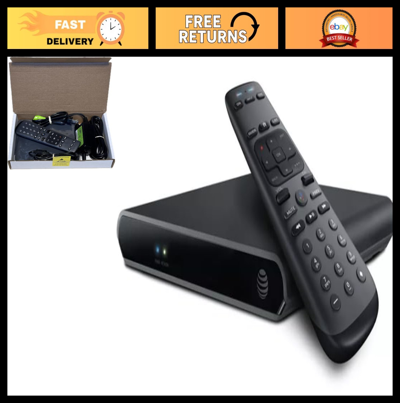 4K Wireless Streaming Player Receiver, OTT Client, Renewed, Smart TV Accessory