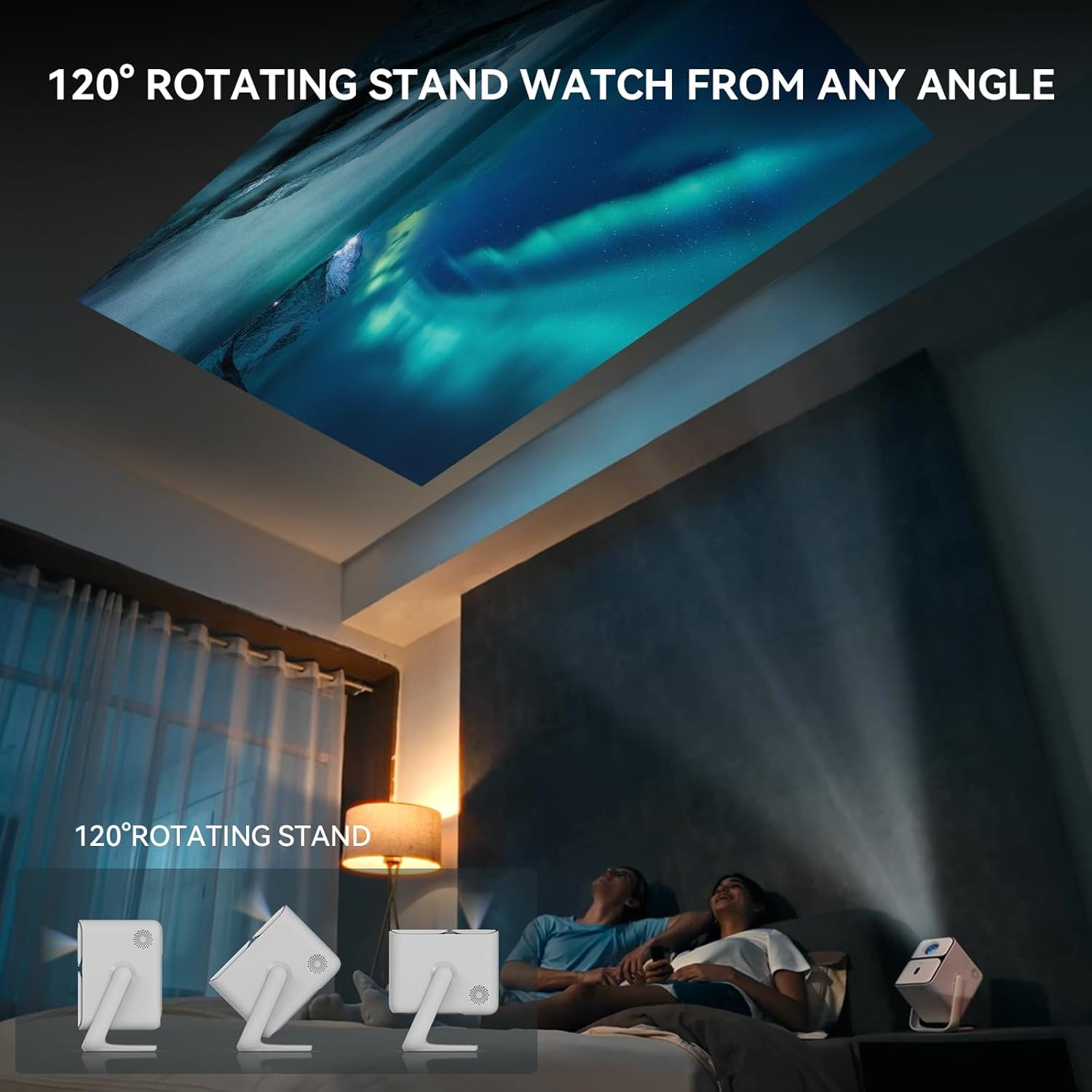 [Android TV 11.0 & 1080P Native] T2 Ultra Projector with Wifi and Bluetooth, 12