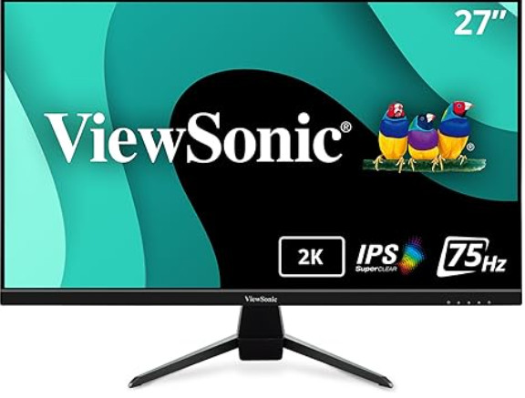 ViewSonic VX3267U-2K 32 Inch 1440p Monitor, IPS Display with 65W USB-C and HDR10