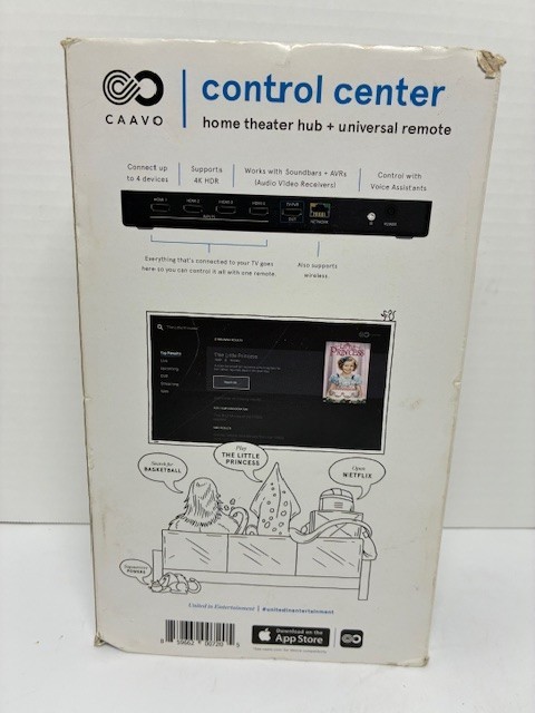 Caavo Control Center Home Theater Hub & Universal Remote w/ Voice Control-NEW