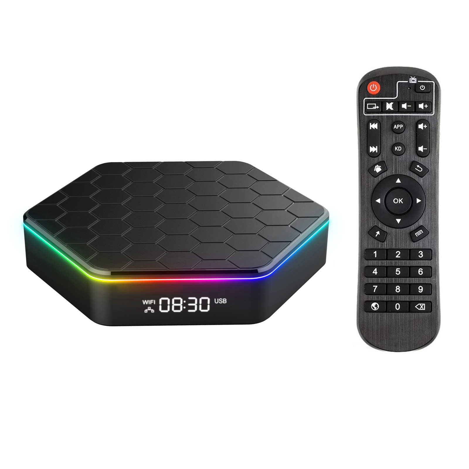 Smart Home Media Player 2.4G 5G Dual Band WiFi6 BT 5.0 4K Media Player TV B OPBX