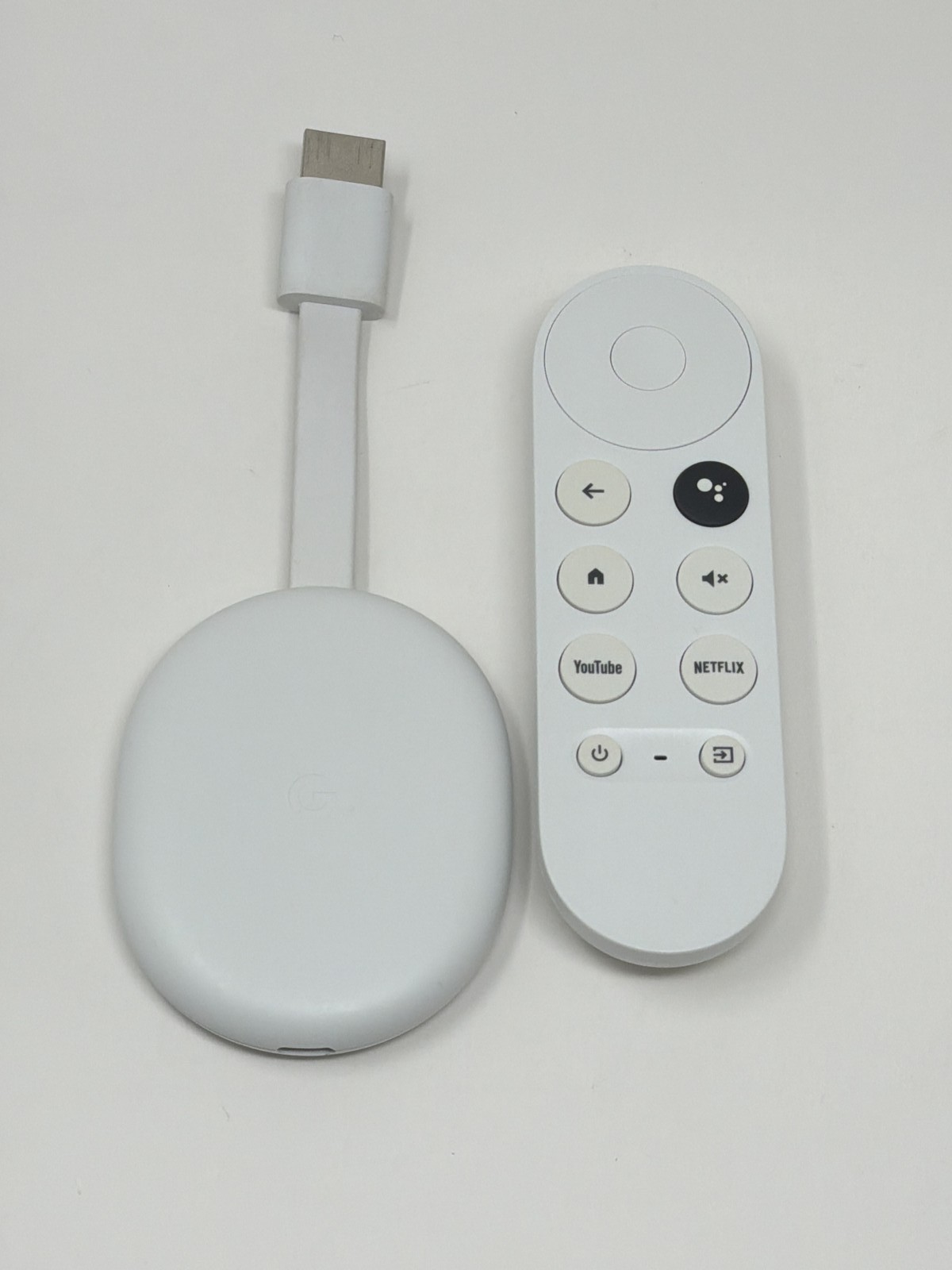 Google Chromecast with Google TV GZRNL Snow Media Streamer Good