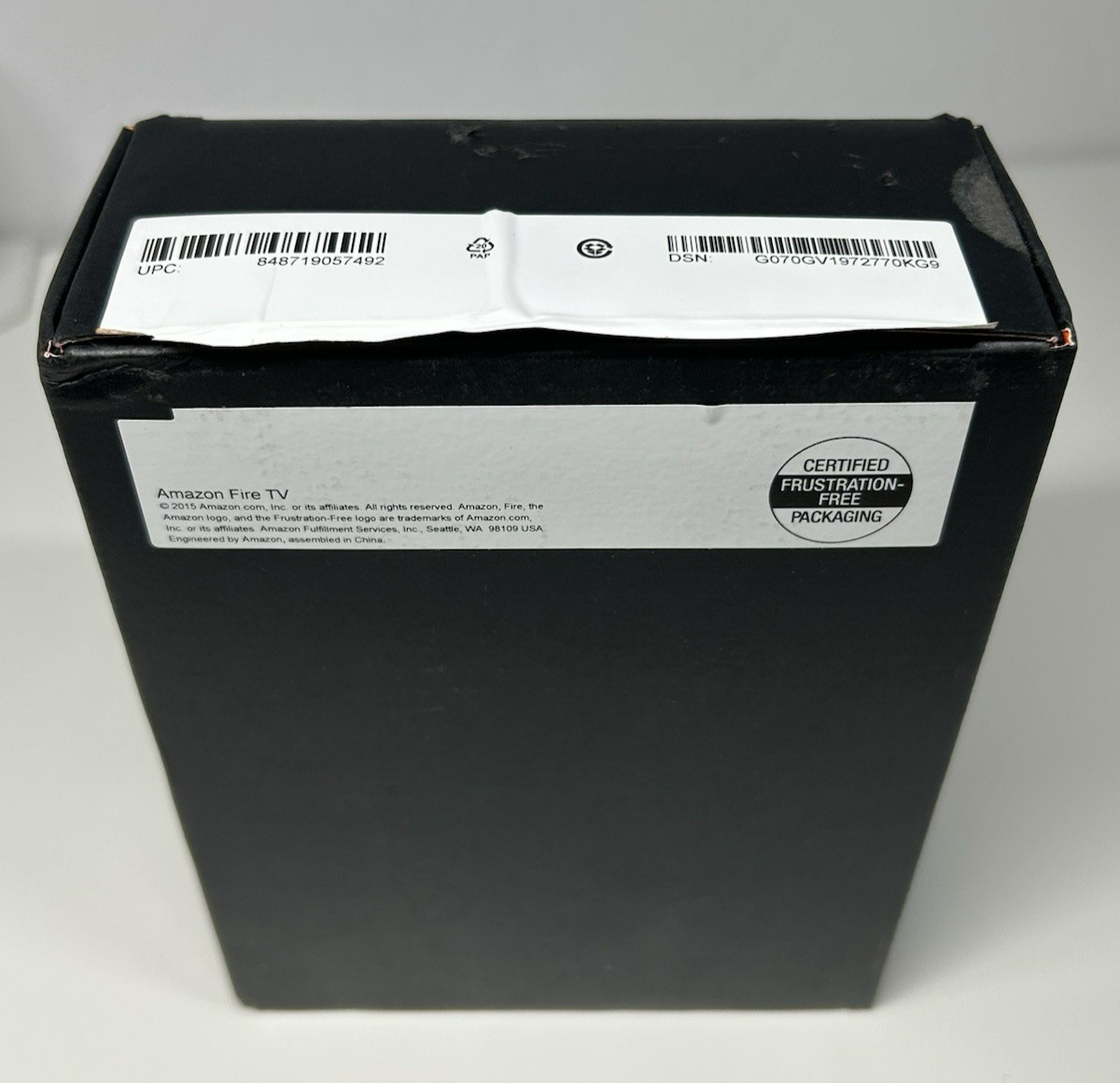 Amazon Fire TV 2nd Gen DV83YW 4K Ultra HD Complete – Remote, Power Adapter, Box
