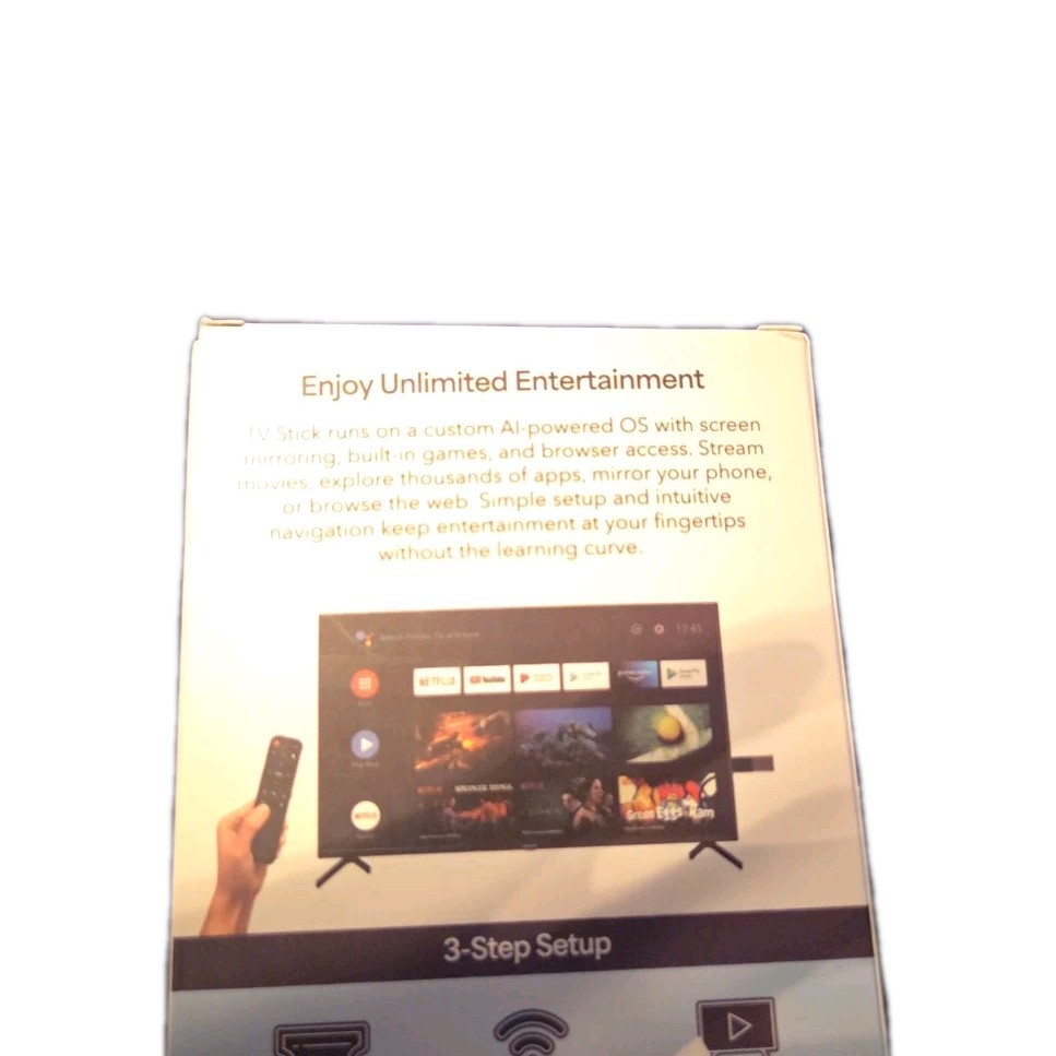 4K TV Stick Android 10 Smart Media Streamer WiFi HDMI Streaming Player Remote