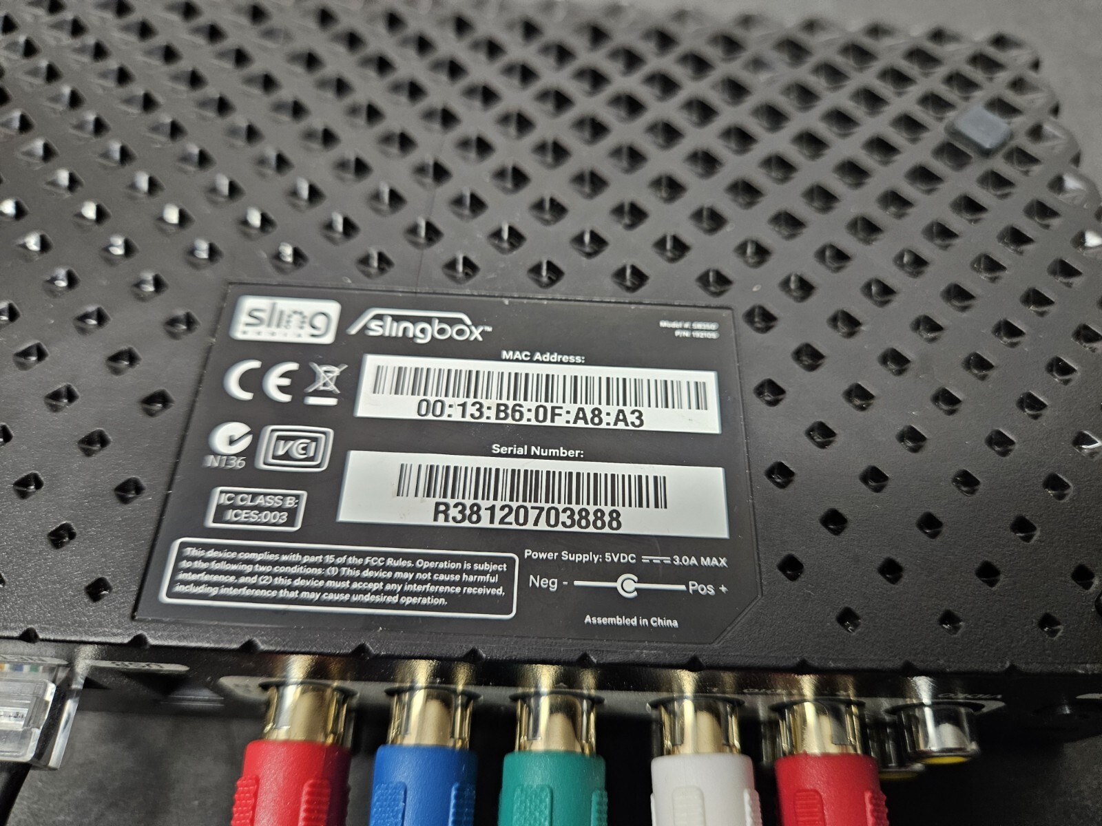 Sling Media Slingbox SB350 OEM Digital HD Media Streamer with all Cables 350 Box
