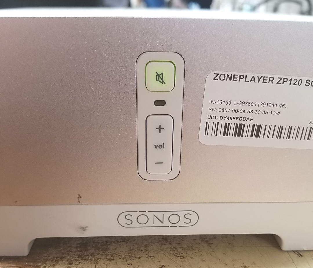 Sonos MULTI-ROOM MUSIC SYSTEM ZonePlayer 120. UNIT ONLY *READ ⬇️*