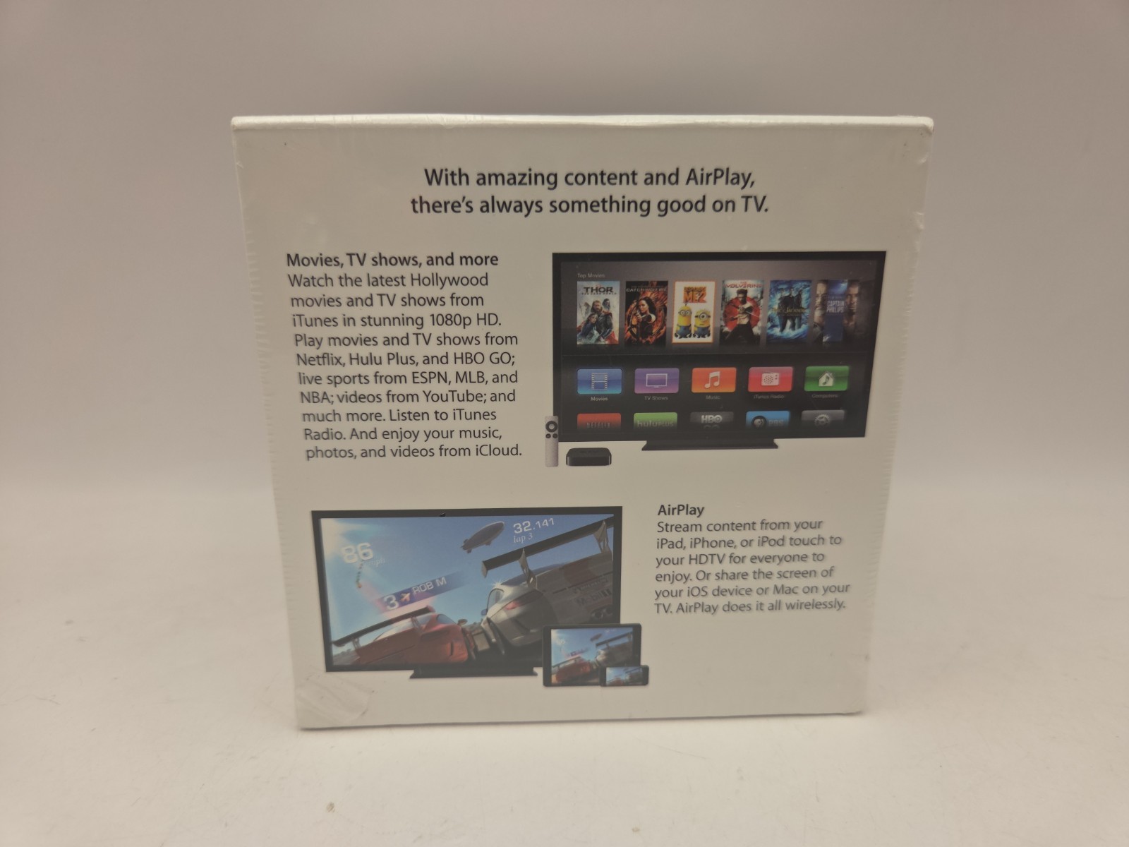 NOS 2014 Apple TV 3rd Generation A1469 – HD Media Streamer – Black – New Sealed