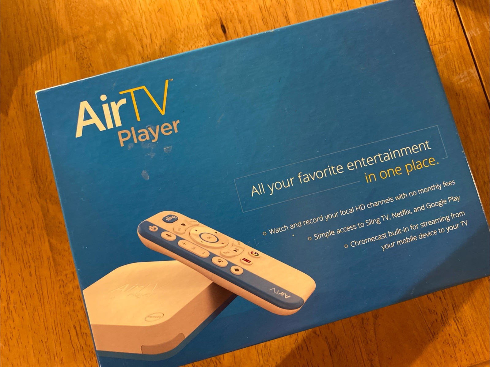 AIR TV Streaming Media Player Remote HDMI 4K SLING NETFLIX GOOGLE Record OTA