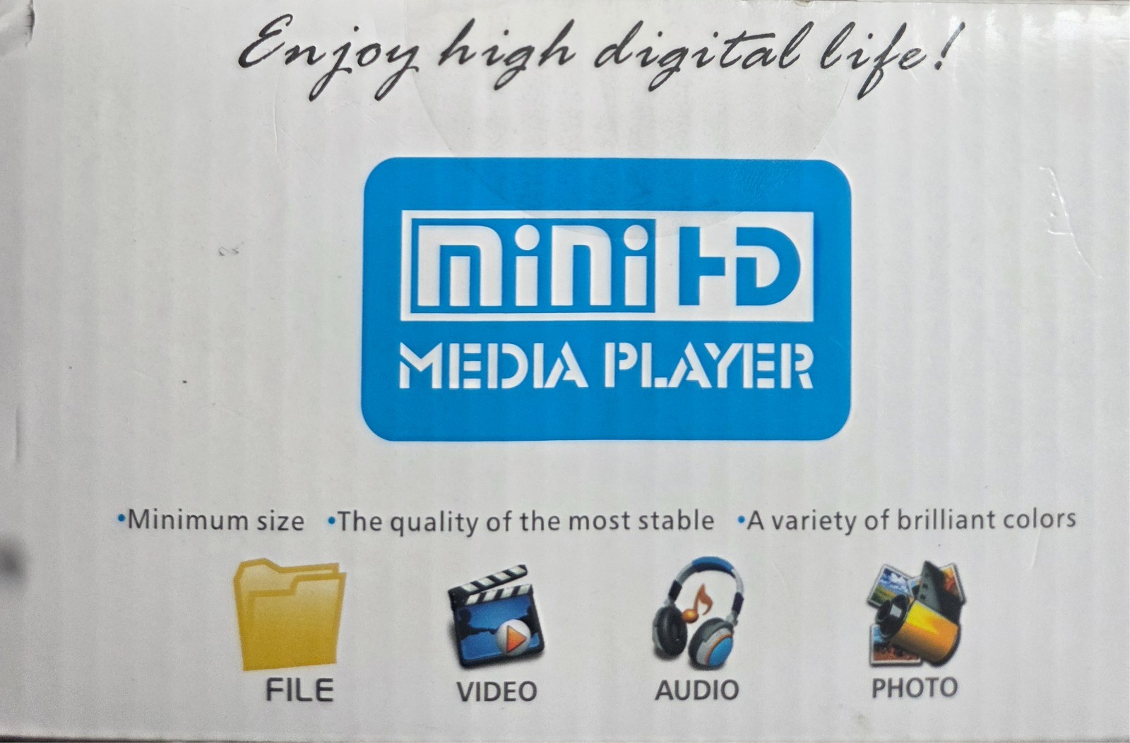 AGPTEK Mini 1080p HD Media Player – Blue (HDMI, USB, SD, MP4/AVI/MKV Support)