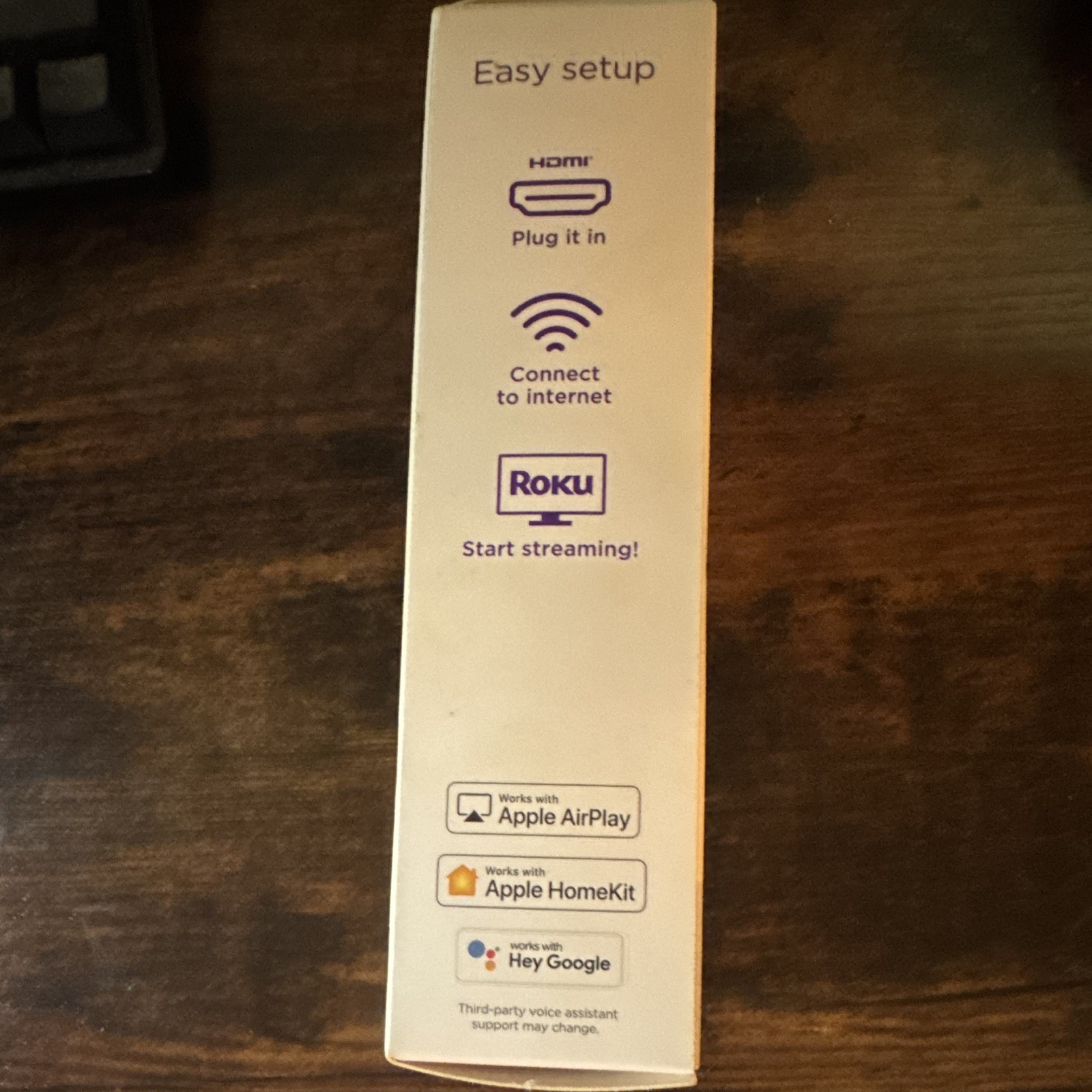 Roku LE 1080p HD Wi-Fi Streaming Player Purple w/ Remote HDMI & USB Cable