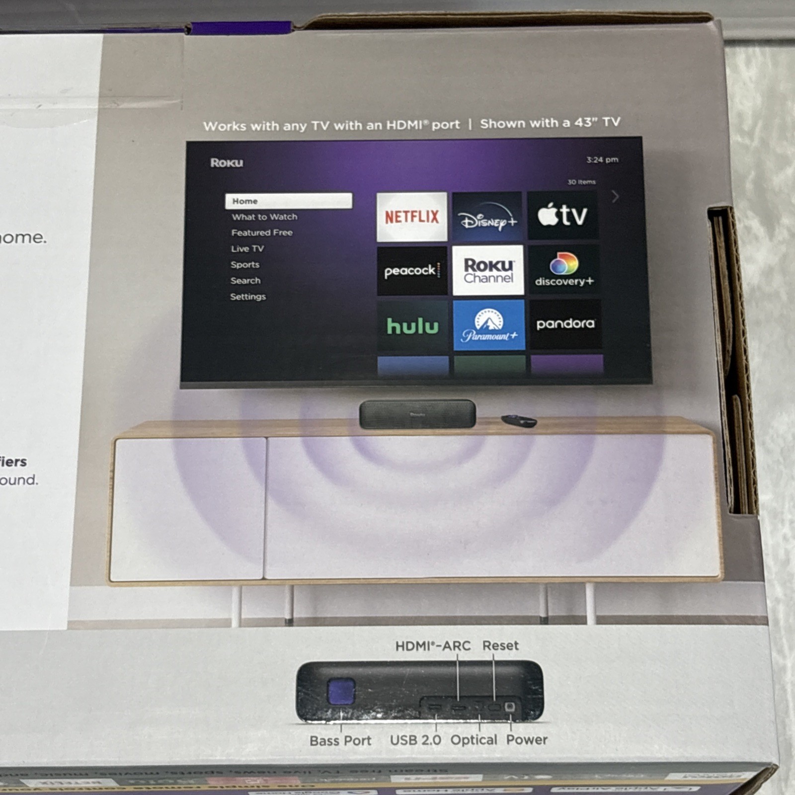 Roku Streambar SE 4K Bluetooth Wi-Fi Media Streamer w/ Remote, HDMI, Optical