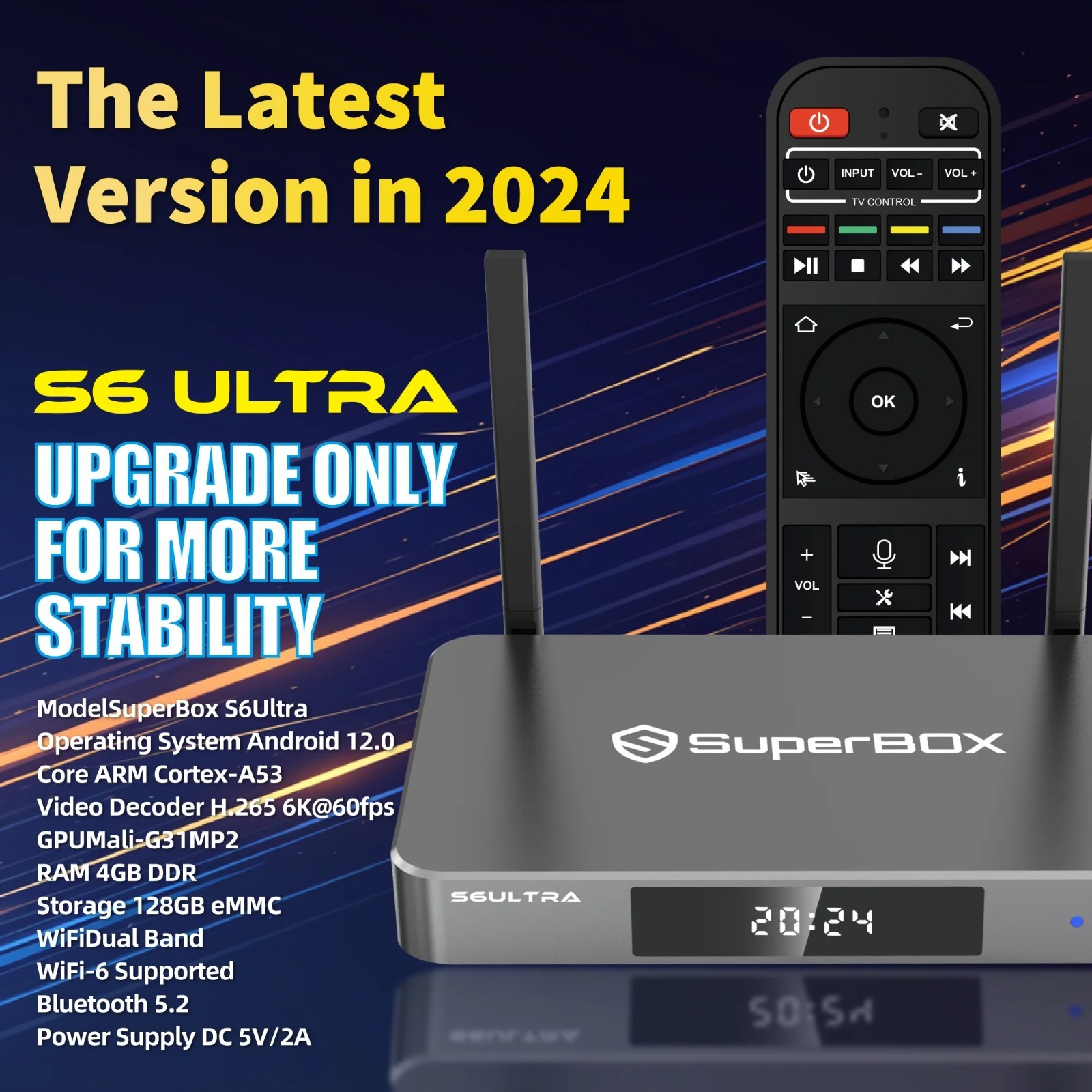 SuperBox S6 Ultra 128GB Android TV Box | Authorized Distributor | Same Day Ship