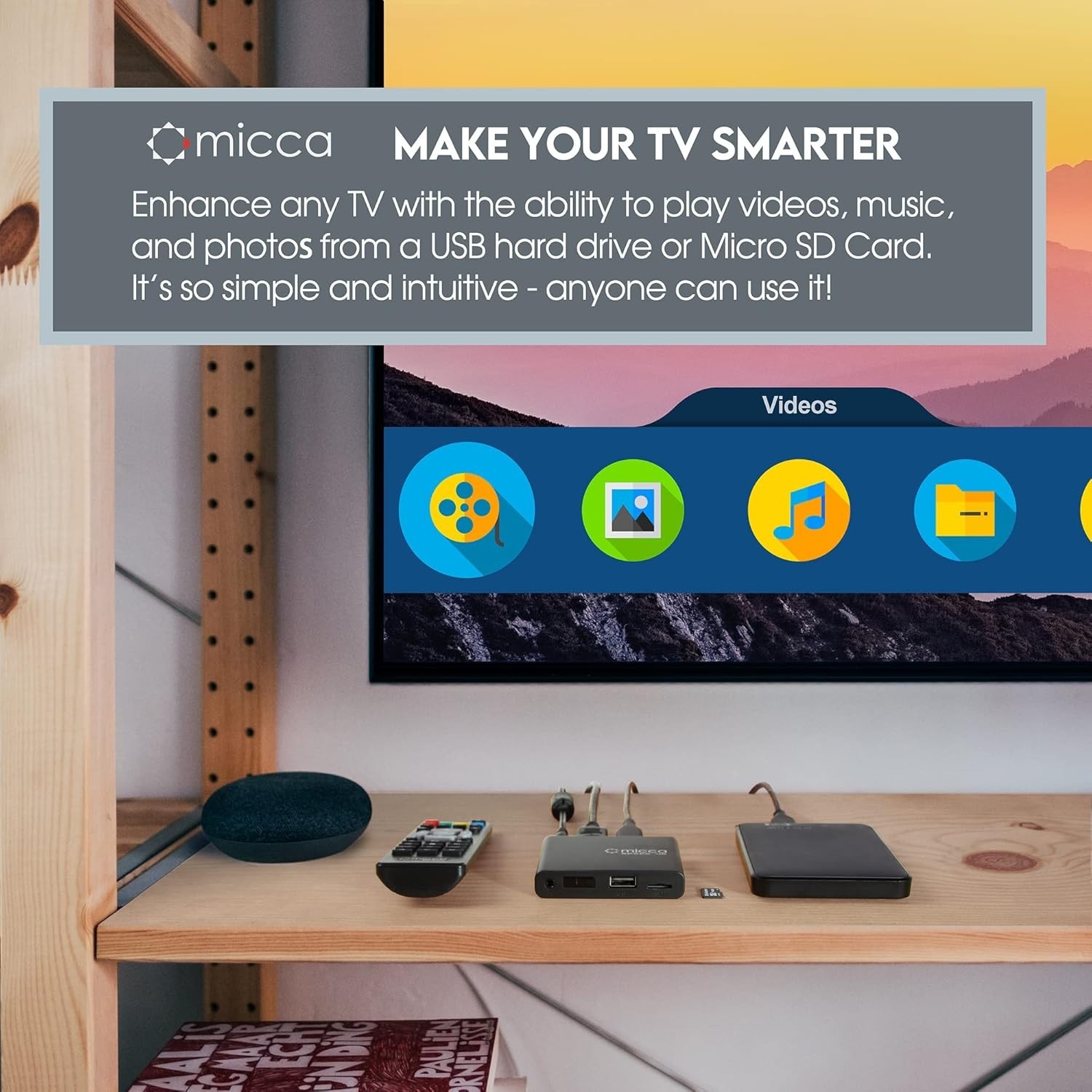Transform Your TV with Speck 4K Ultra-HD Media Player – USB & MicroSD Ready
