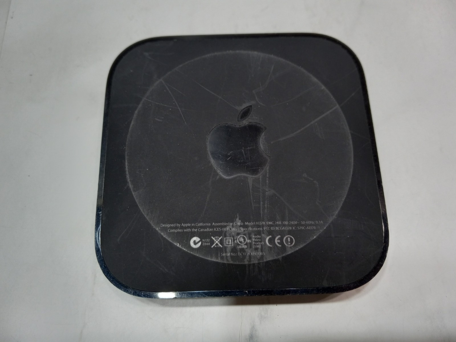 Apple TV A1378 2nd Generation Black Wireless HD Media Streamer NO POWER CORD