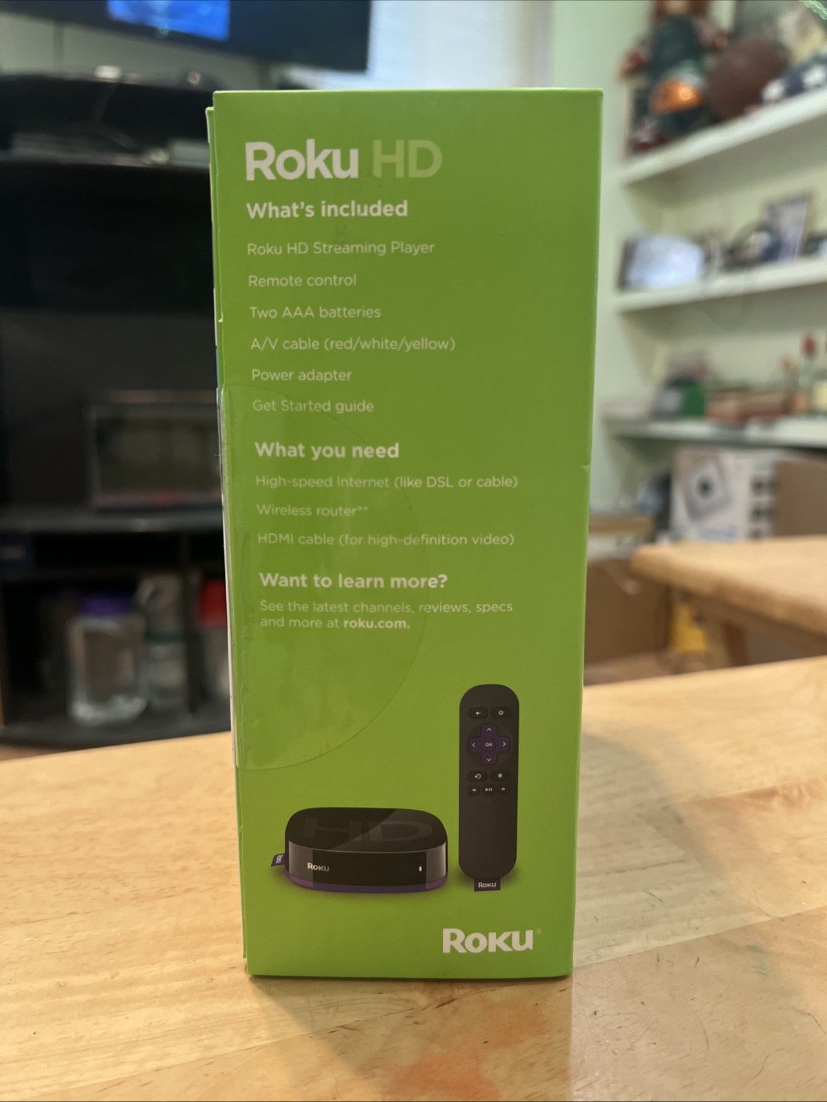 Roku HD (2nd Generation) Streaming Media player SKU/Model# 2500R