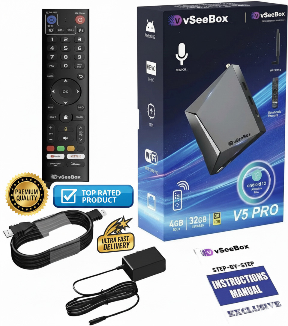 VSEEBOX V5 PRO – FREE SHIPPING – AUTHORIZED DISTRIBUTOR