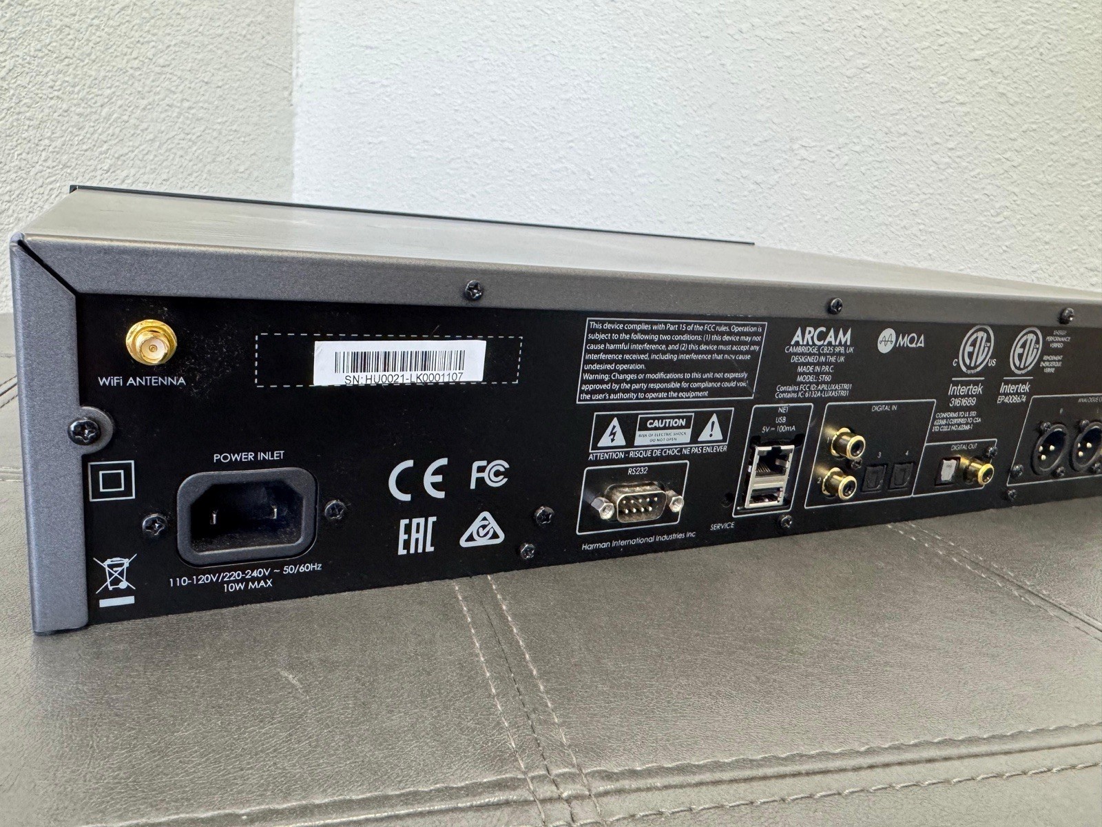 Arcam ST60 Network Audio Streamer DAC Ethernet Works | Wi-Fi Issue | No Remote