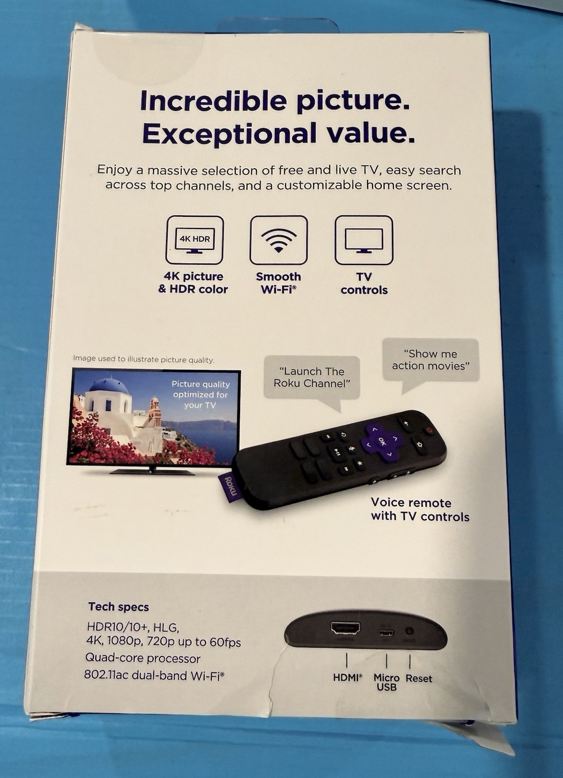 Roku Express 4K+ | Streaming Media Player HD/4K/HDR, Smooth Wi-fi & TV Controls