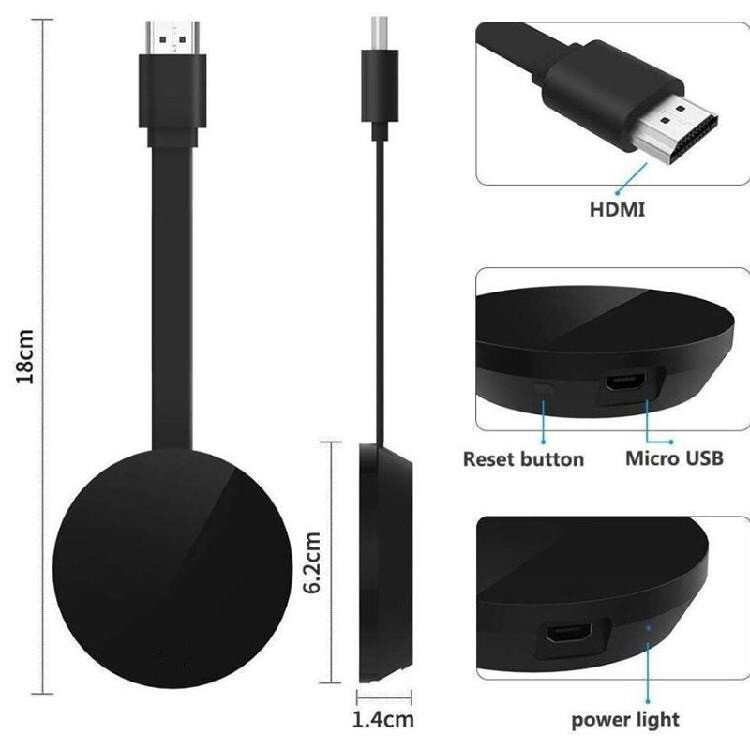 1080P HDMI TV WiFi Video Cast Wireless Media Video Streamer Dongle HD Receiver