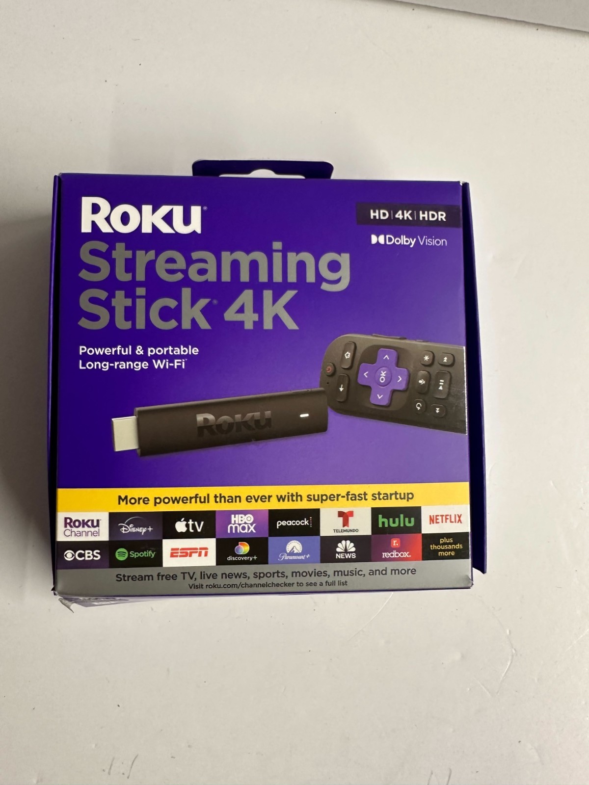Roku Streaming Stick 4K/HDR/Dolby Vision Streaming Device Roku Voice Remote