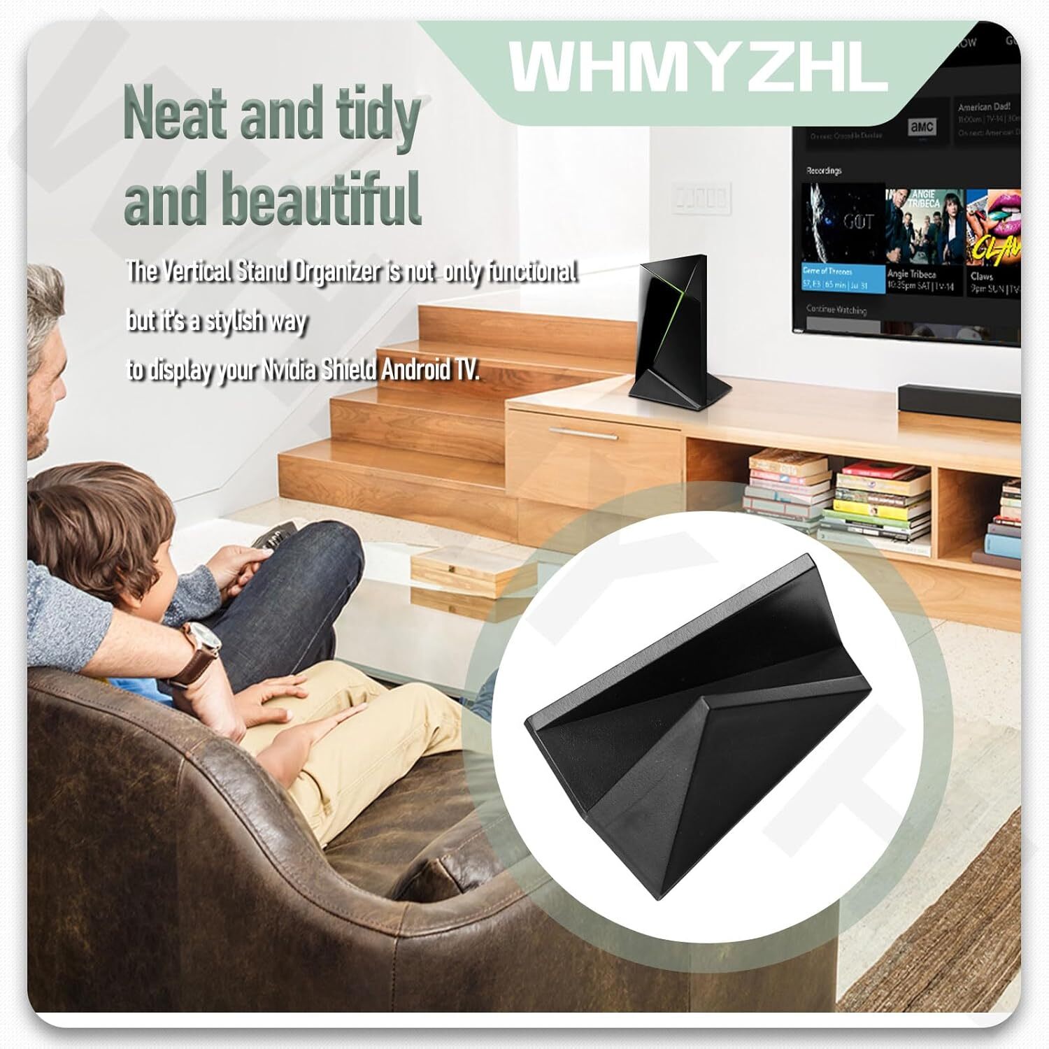 Vertical Stand Organizer Compatible with Nvidia Shield Android TV (2017 &…
