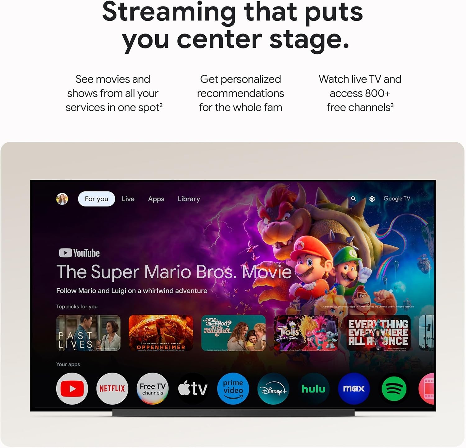 TV Streamer 4K Fast Streaming Entertainment on Your TV W/ Voice Search Remote