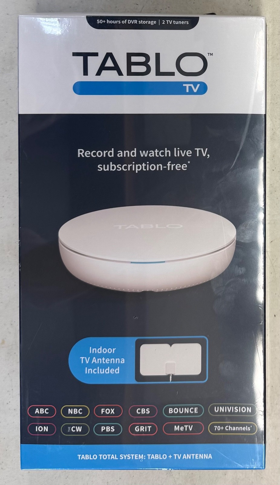 Tabloo TV 50+ Hours of DVR Storage/2 TV Tuners Indoor TV Antenna Included (043)