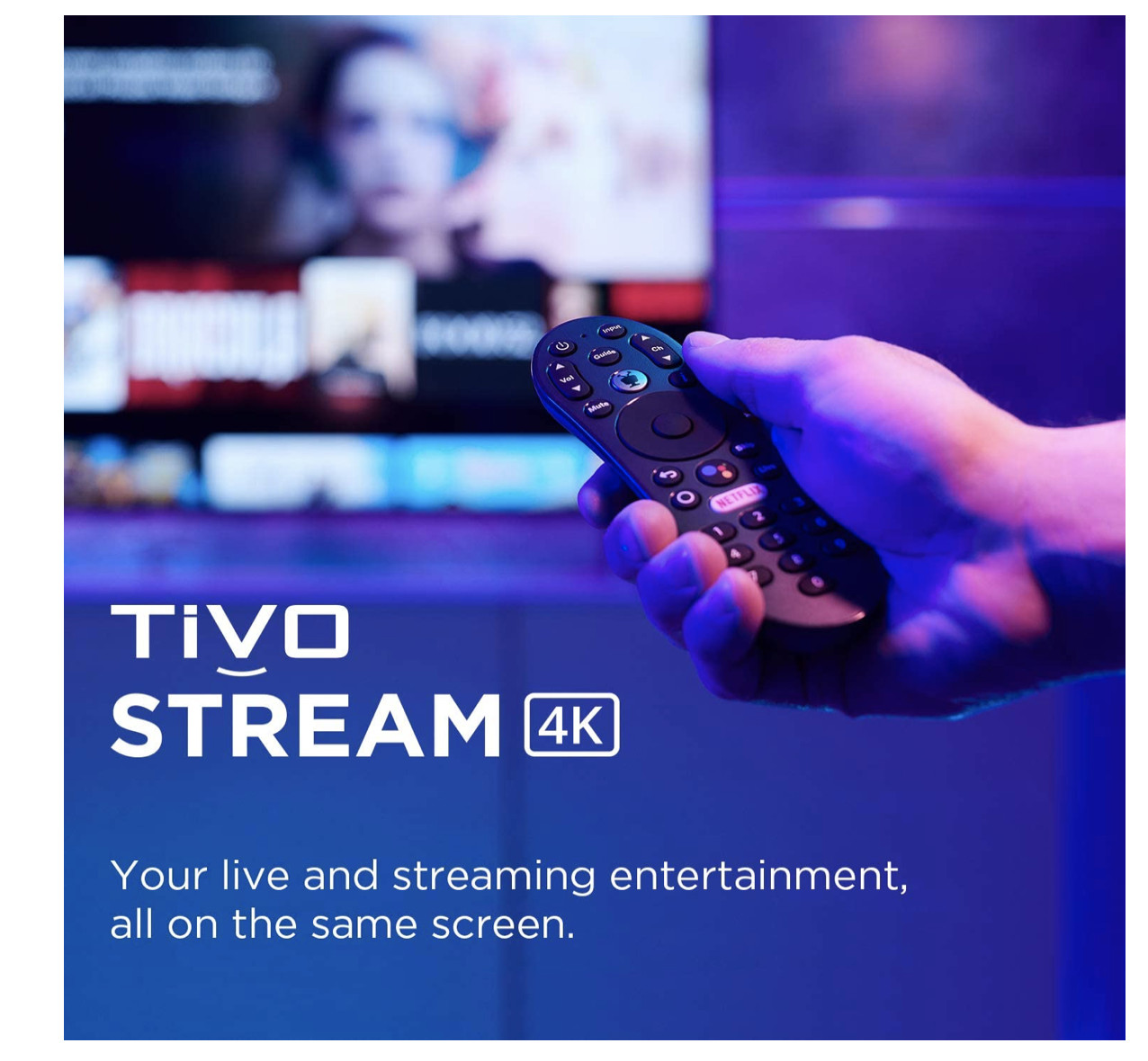 TiVo Stream 4K – Every Streaming App and Live TV on One Screen – 4K UHD, Dolby V