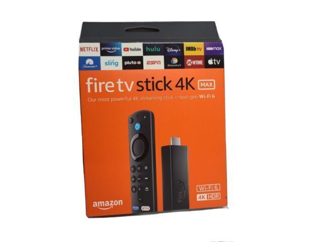 Amazon Fire TV Stick 4K Max Media Streamer – Black (B08MQZXN1X)