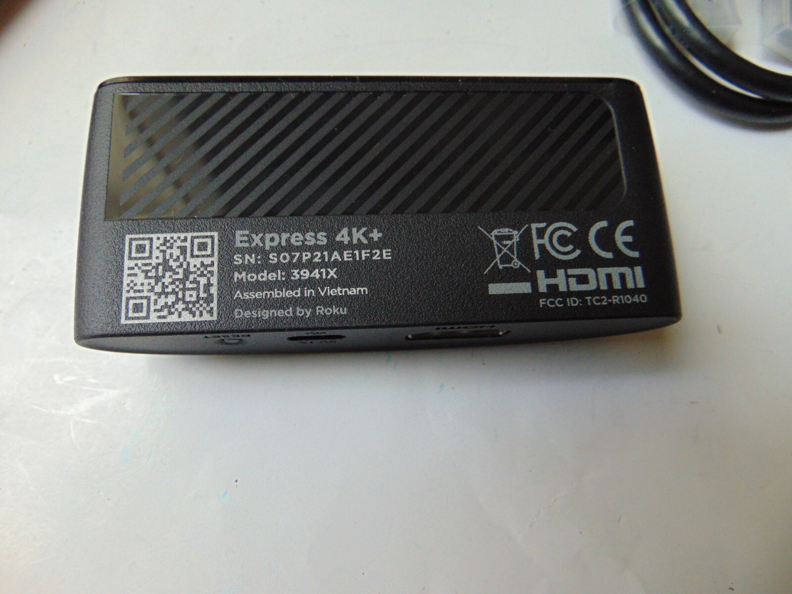 New in Box Roku Express 4K+ Streaming Media Player w/Voice Remote 3941R – Tested