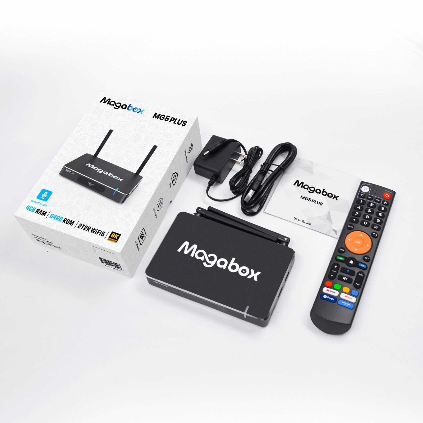 MAGABOX MG5 PLUS ANDROID TV BOX | 4K UHD | WIFI | SMART MEDIA PLAYER