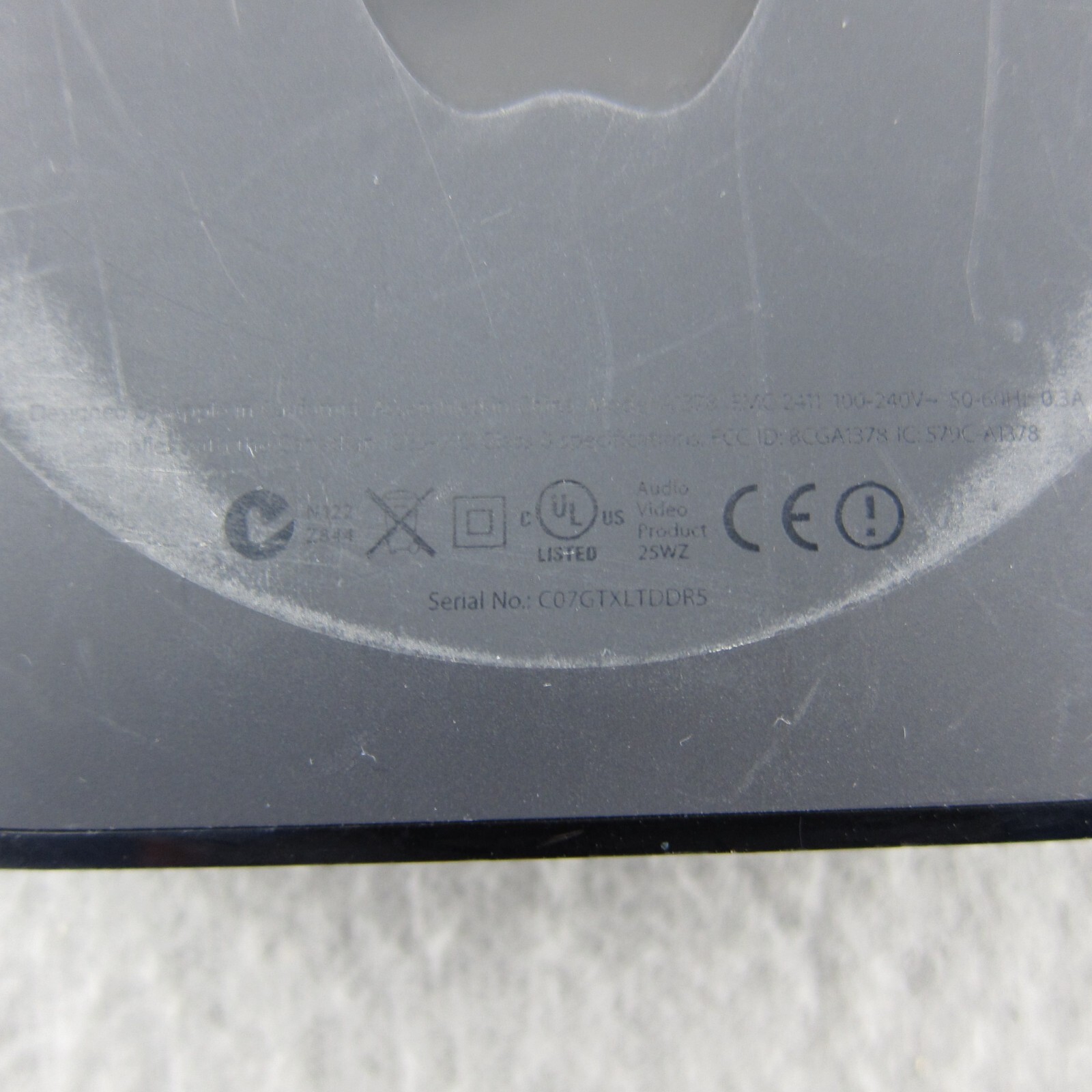 Apple TV 2nd Gen and 3rd Gen, 1 AC Cord, No Remote Tested Working Factory Reset