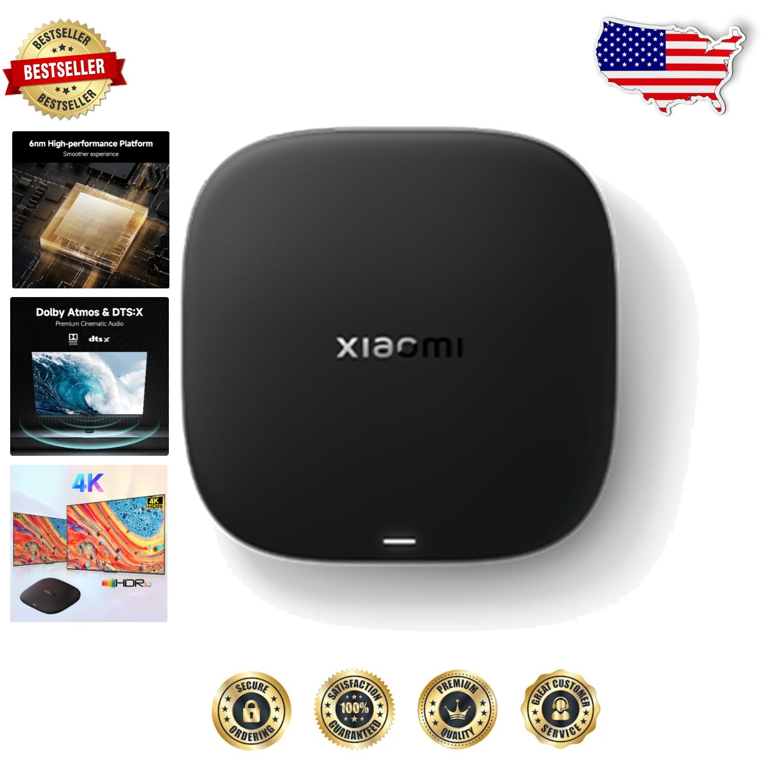 Fast Streaming 4K TV Box S 3rd Gen Google TV 32GB WiFi 6 Dolby Vision