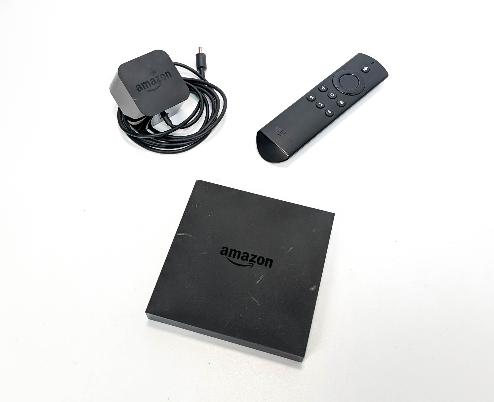 Amazon Fire TV 2nd Gen DV83YW Media Streamer + Remote + Power Cord, WORKS
