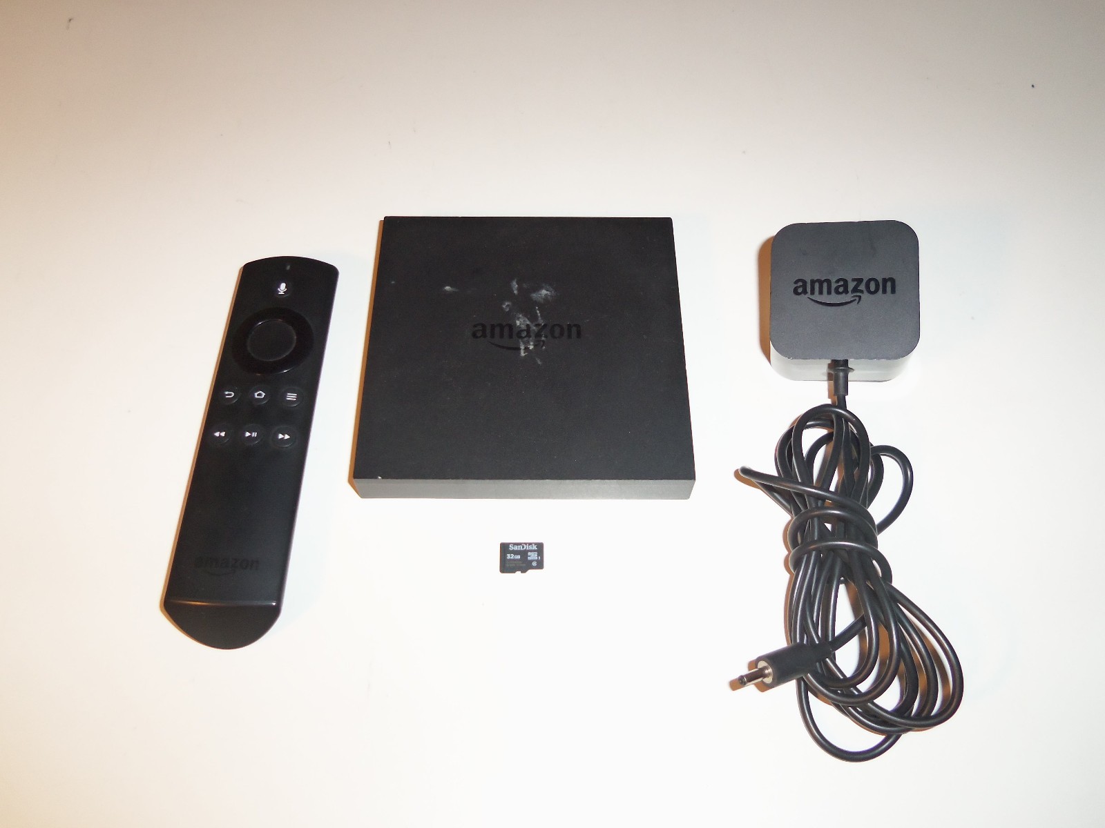 Amazon Fire TV 2nd Gen DV83YW 4K Streaming Box w/Remote Power & 32GB SD Card