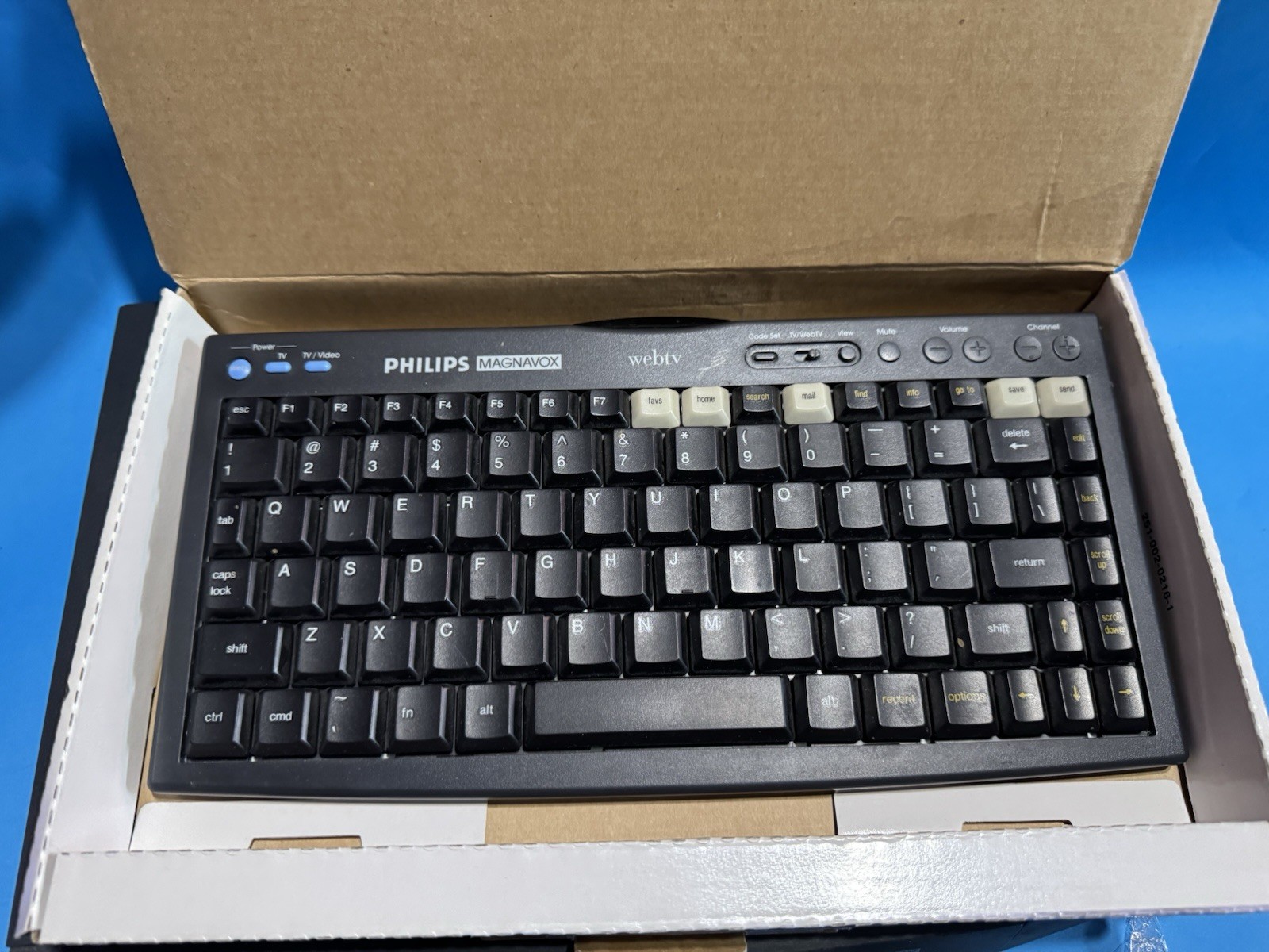 Philips Magnavox MAT976KB WebTV Plus Box w/ Wireless Keyboard, 32MB Not Tested