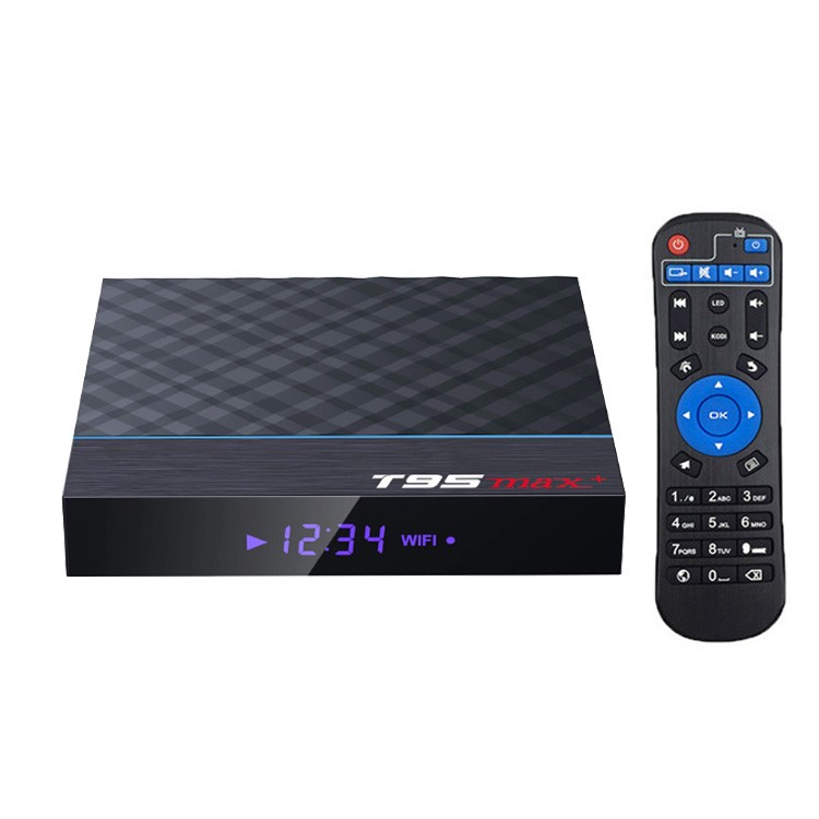 8K T95 MAX+ Dual WiFi 4GB/32GB Bluetooth Android 9.0 Streaming Media TV Box