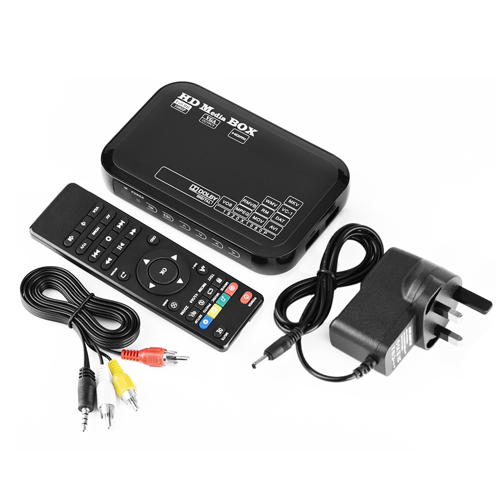 Mini HD 1080P Media Player Box Compact Design For Movies