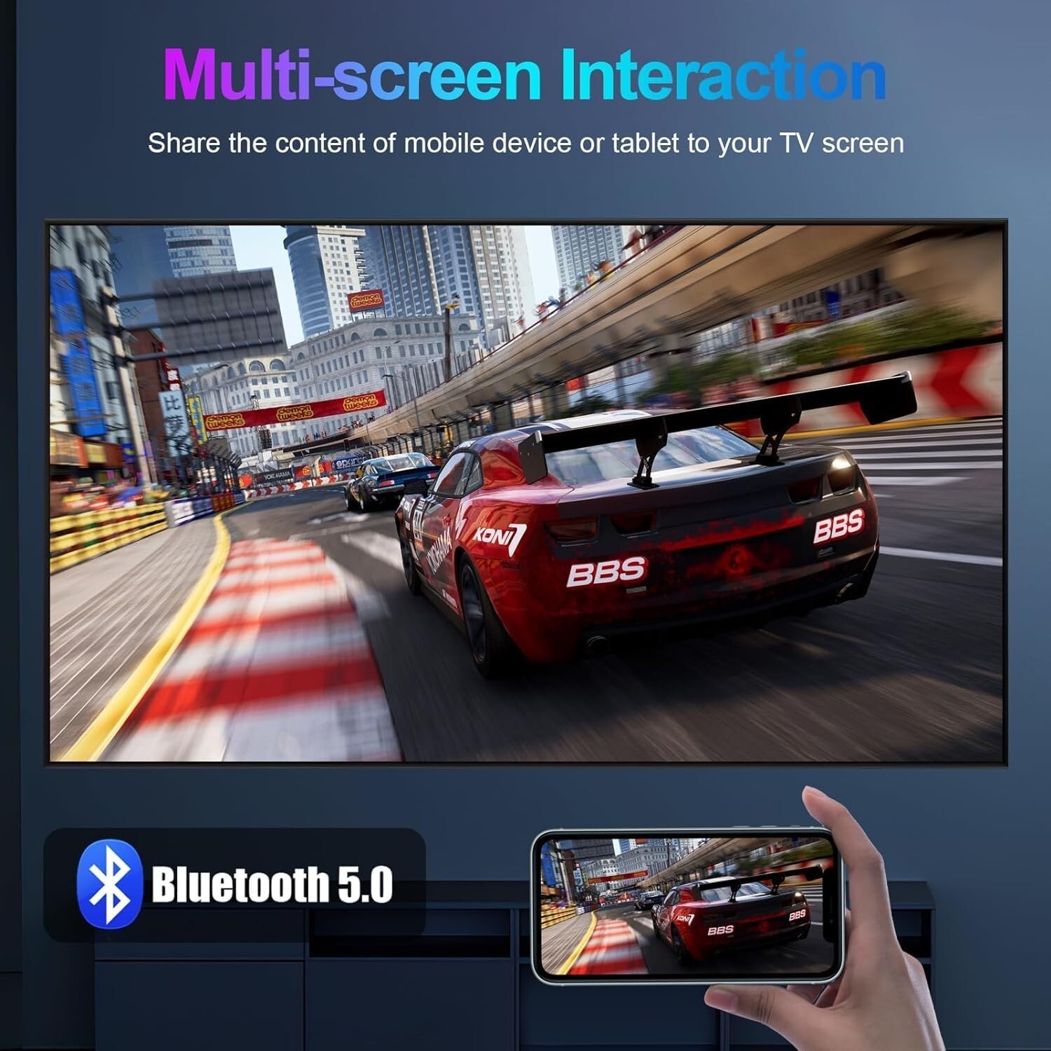 Quad-Core Android 13.0 TV Box: 64GB ROM, Dual WiFi & Bluetooth – Compact Design