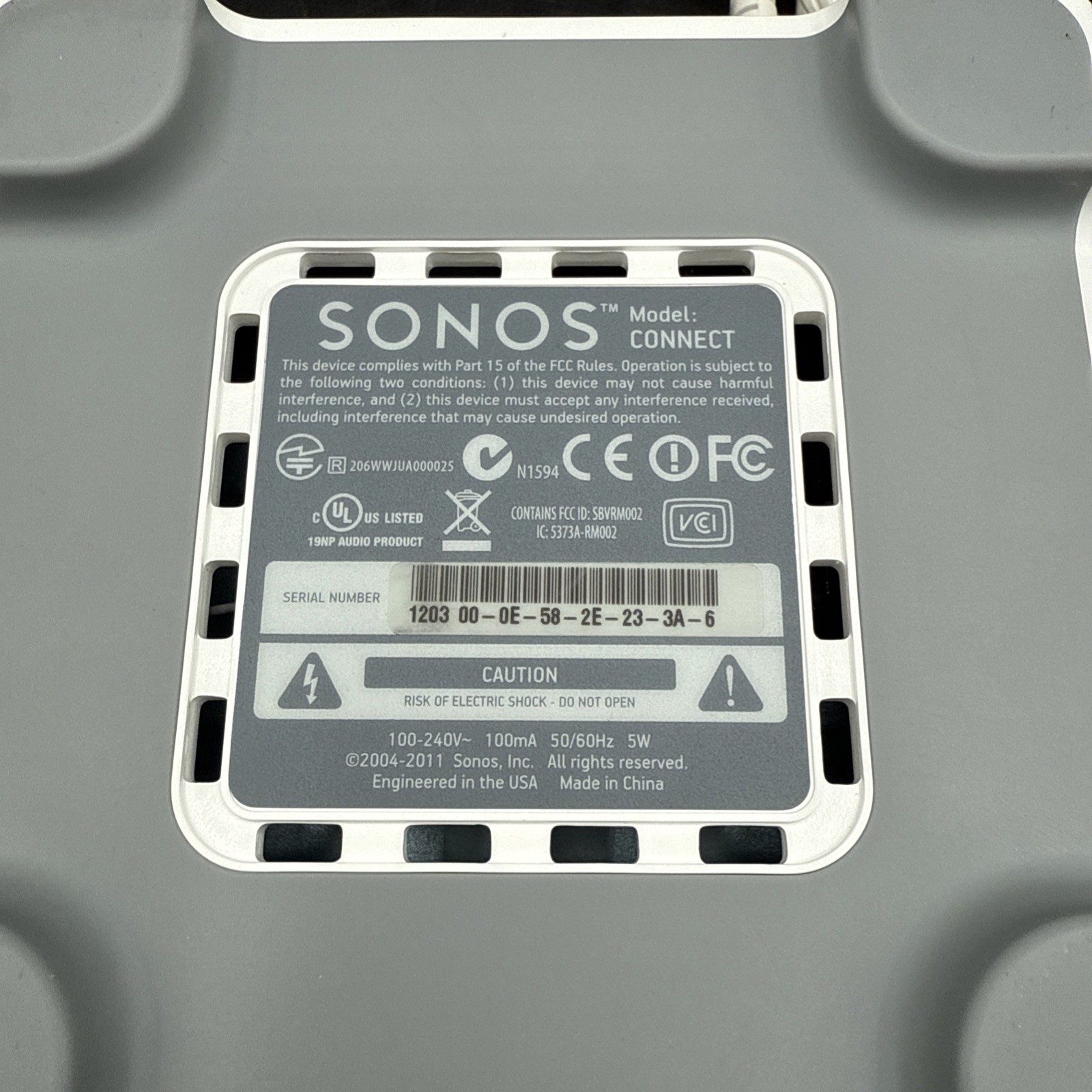 Sonos Connect Gen 1 For S1 App Media Streamer TESTED First Generation