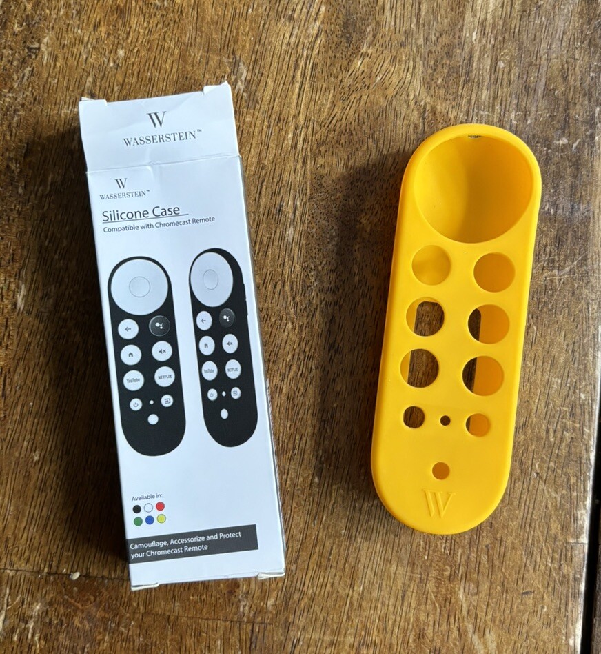 Wasserstein Mini Remote Silicone Cover Google Chromecast Compatible Yellow